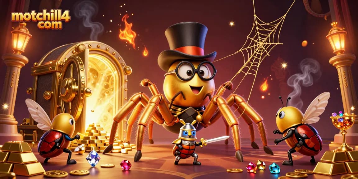 Experience thrill at motchill4 com with vibrant casino-themed fantasy featuring gold and jewels.