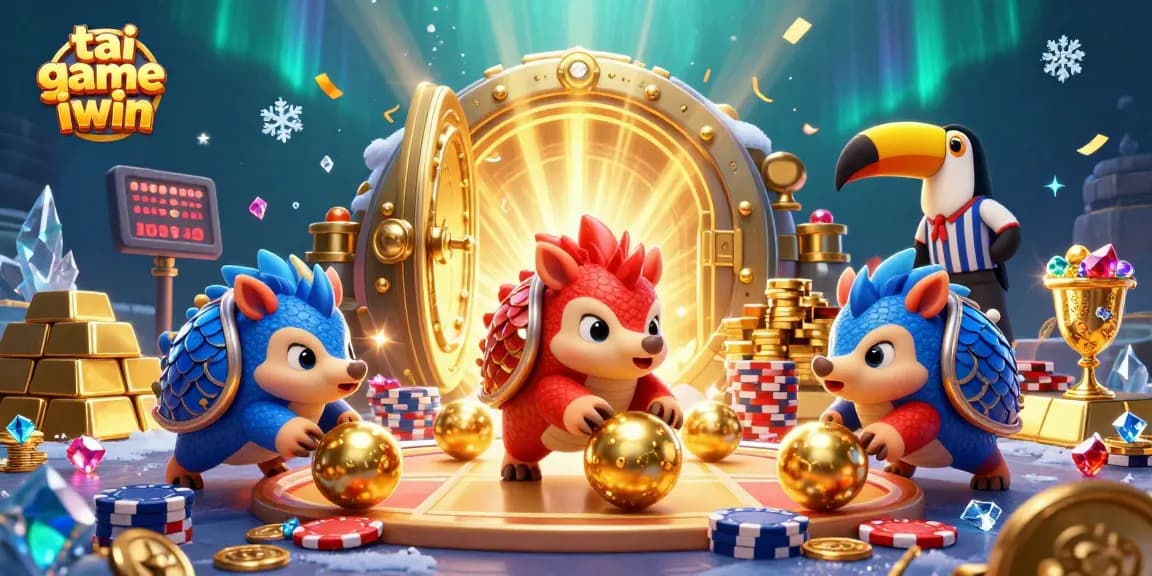 Experience the excitement of tai game iwin with rival pangolins and thrilling casino elements.