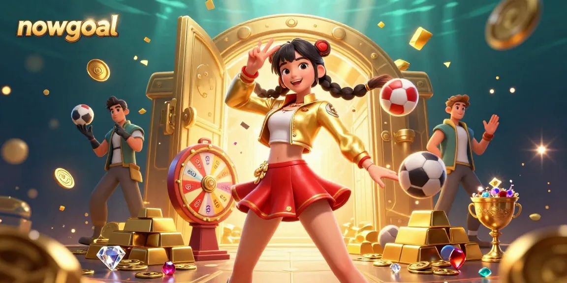 Engage with nowgoal's vibrant sports betting scene featuring lively characters and exciting elements.