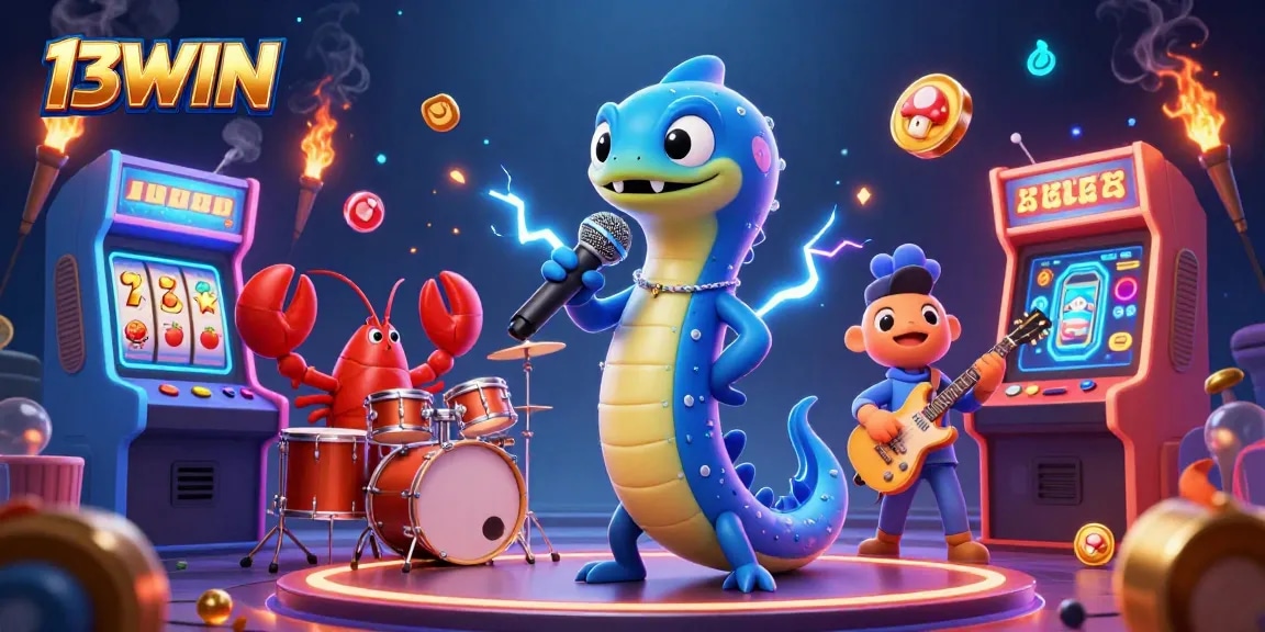 Experience thrilling gameplay at 13WIN with an underwater casino performance featuring interactive games.