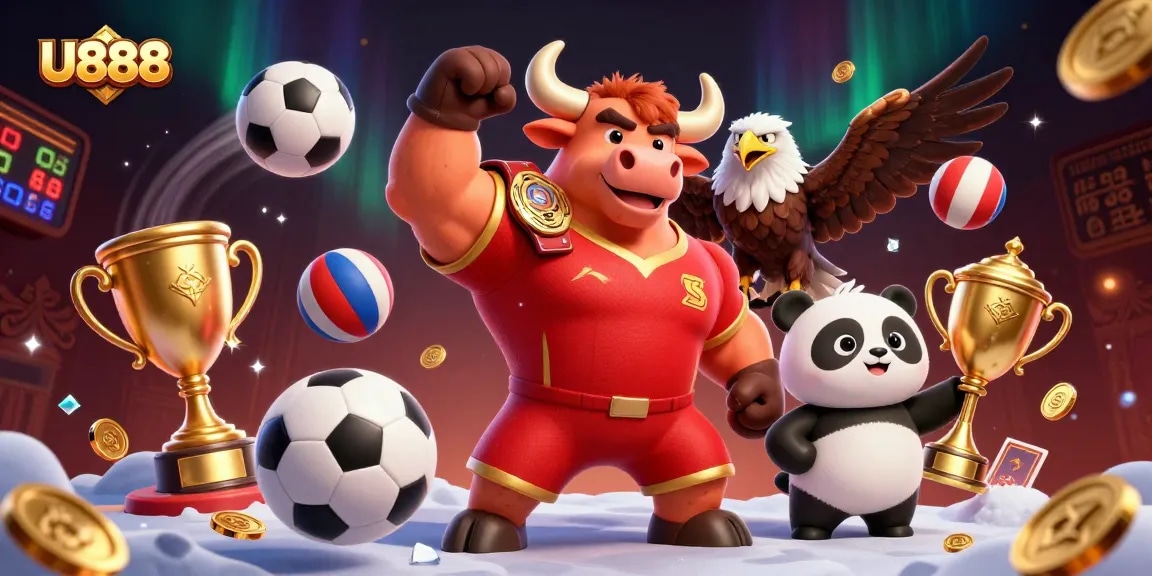 Join the action at U888, where excitement meets victory in this vibrant casino scene.