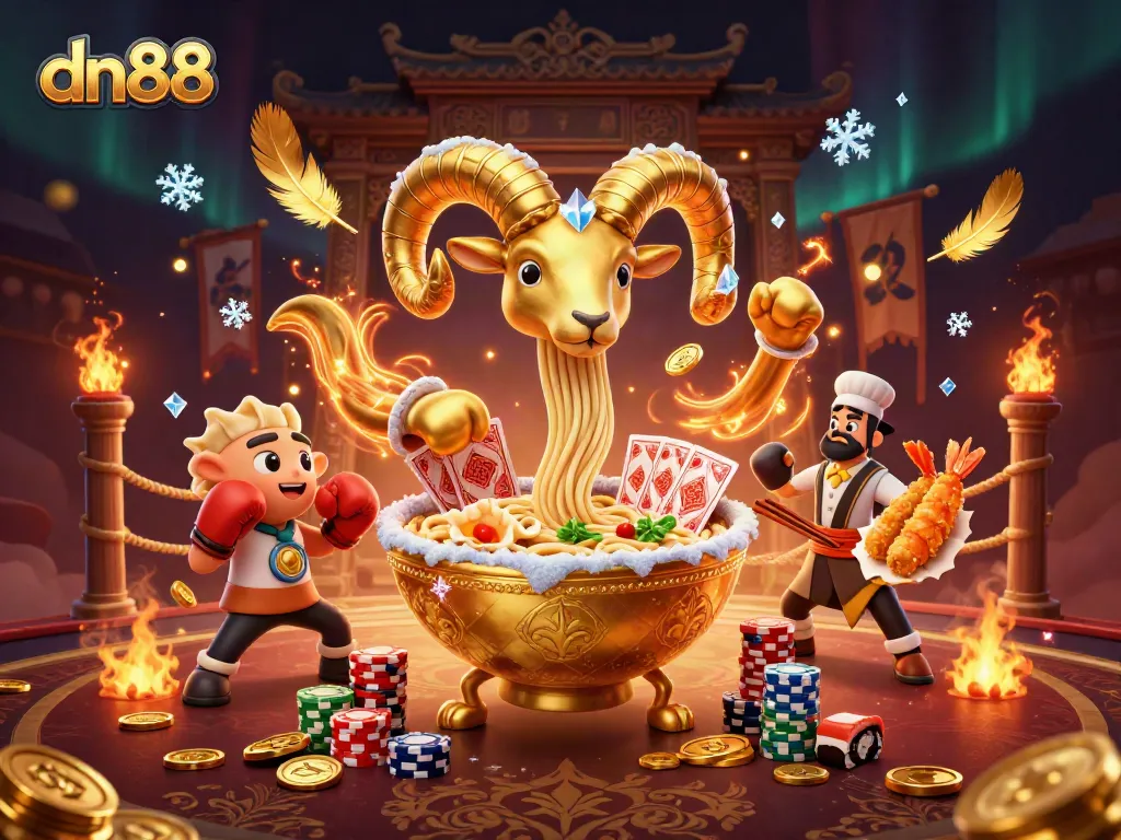 Experience thrilling dn88 gameplay with dynamic 3D casino illustration featuring engaging characters and elements.