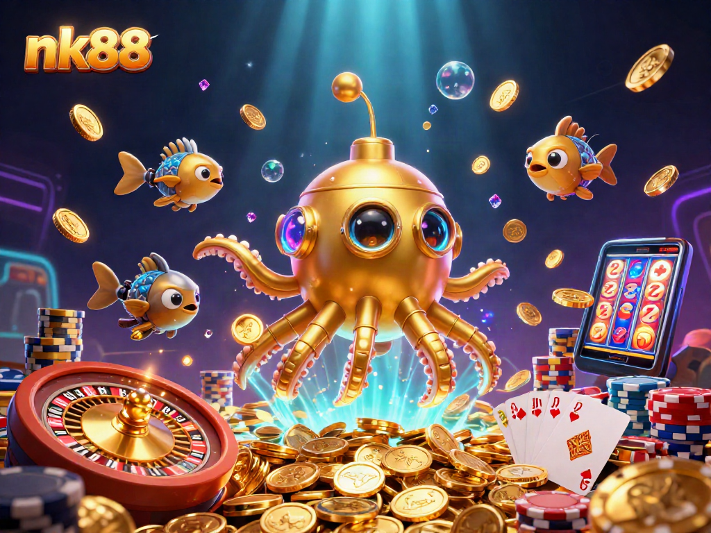 Experience thrilling gameplay with nk88's dynamic undersea casino adventure filled with gold and excitement.
