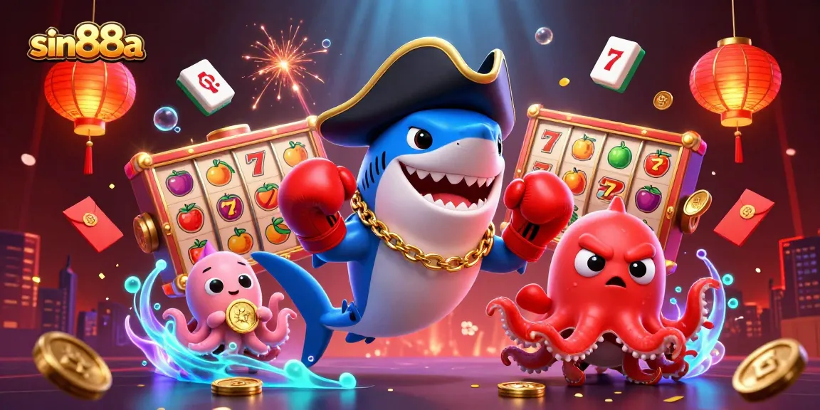 Engage with sin88a in a vibrant 3D casino scene featuring dynamic characters and thrilling game elements.