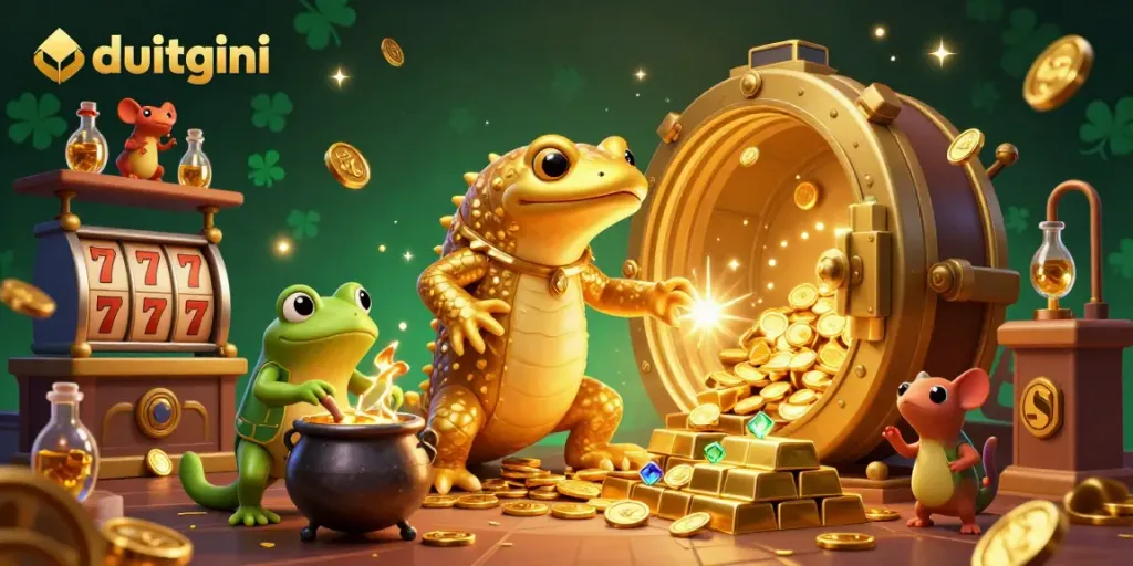 Dive into the world of duitgini as the golden salamander alchemist transforms base metals into casino riches.