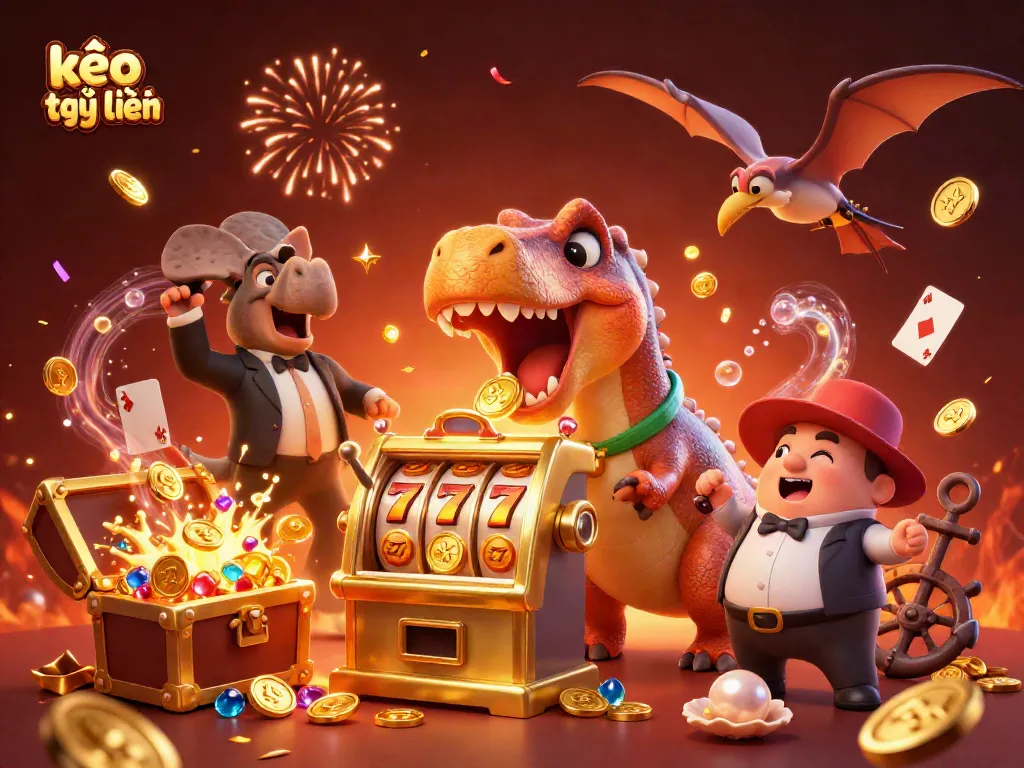 Catch golden coins with kèo trực tuyến in this vibrant, action-packed casino scene!