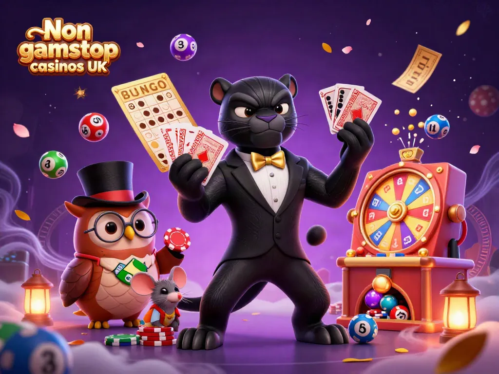 Enjoy thrilling gameplay at Non gamstop casinos UK with vibrant characters and casino elements.