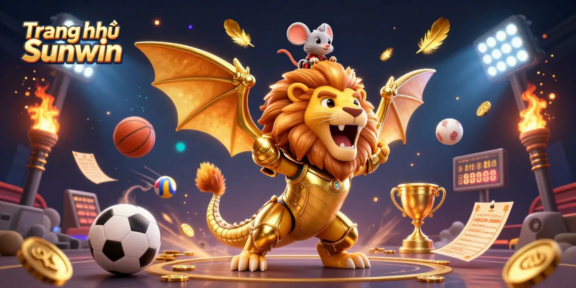 Experience the thrill of Trang chủ Sunwin, where a golden chimera and mouse jockey inspire dynamic online gambling.