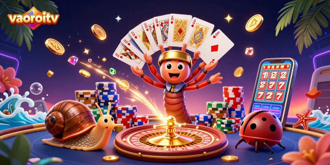 vaoroitv captivates players with a lively 3D casino scene filled with excitement and action.