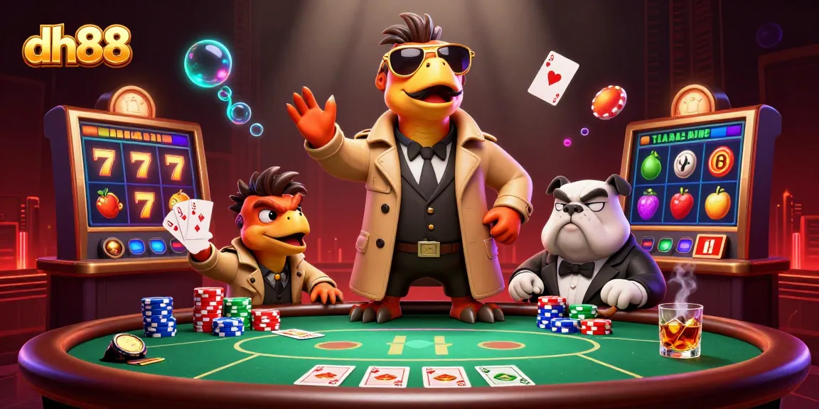 Experience the thrilling world of dh88 as raptors in disguise attempt to enter a luxurious casino lounge.